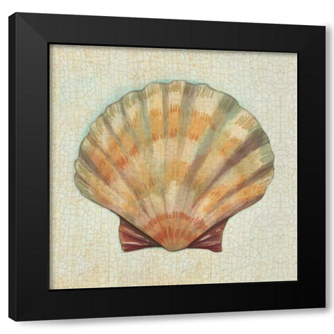 Coastal Treasures I Black Modern Wood Framed Art Print by Josefina