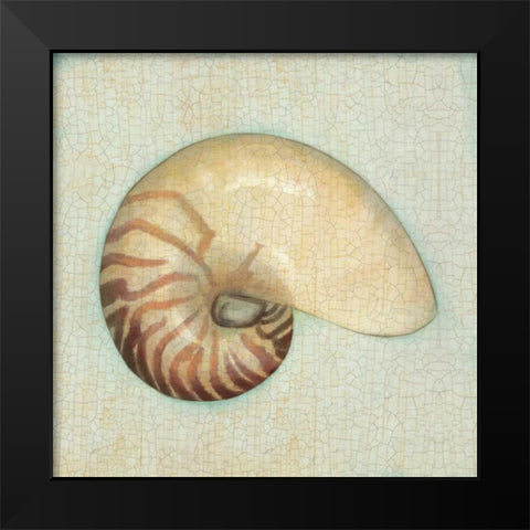 Coastal Treasures III Black Modern Wood Framed Art Print by Josefina