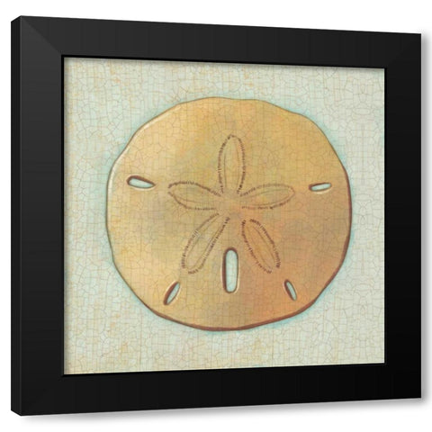 Coastal Treasures IV Black Modern Wood Framed Art Print with Double Matting by Josefina