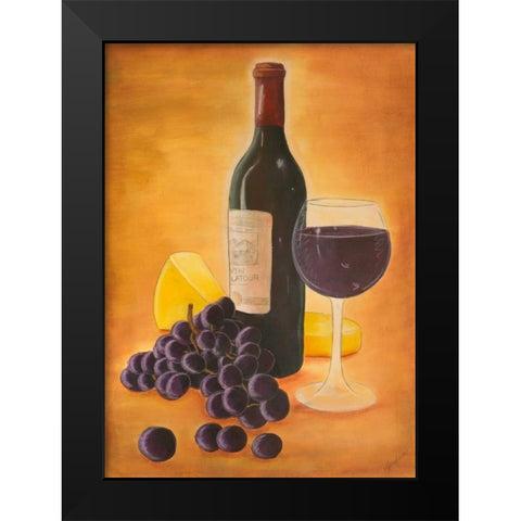 From the Vineyard II Black Modern Wood Framed Art Print by Josefina