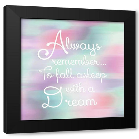 Remember I Black Modern Wood Framed Art Print by Coolick, Ann Marie