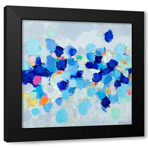Amoebic Party I Black Modern Wood Framed Art Print by Coolick, Ann Marie
