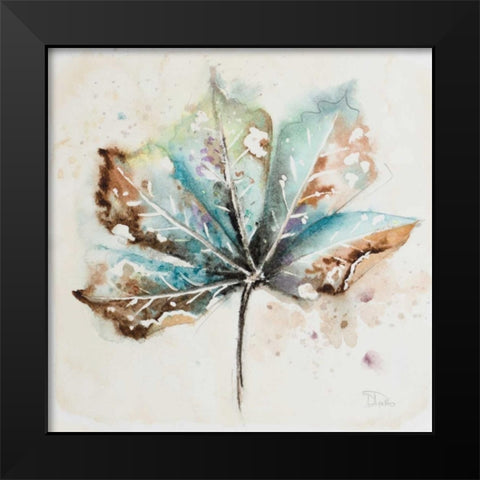 Global Leaves I Black Modern Wood Framed Art Print by Pinto, Patricia