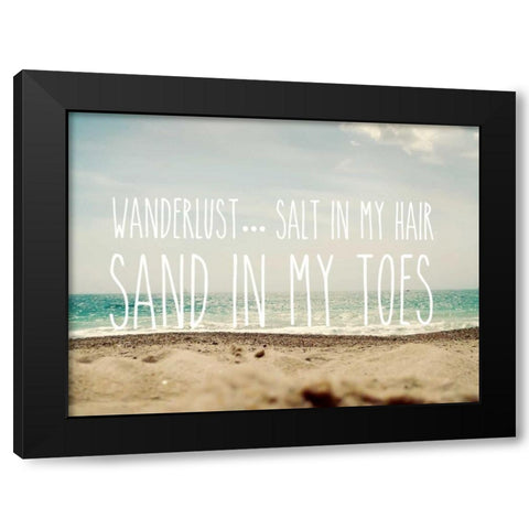 Sand in My Toes Black Modern Wood Framed Art Print with Double Matting by Gardner, Sarah