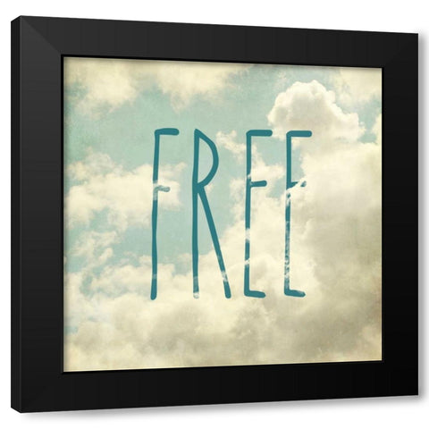 Free In The Clouds Black Modern Wood Framed Art Print with Double Matting by Gardner, Sarah