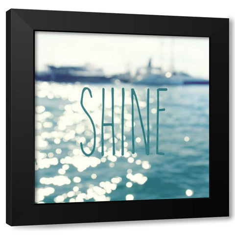 Shine In The Ocean Black Modern Wood Framed Art Print by Gardner, Sarah