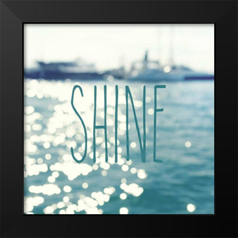 Shine In The Ocean Black Modern Wood Framed Art Print by Gardner, Sarah