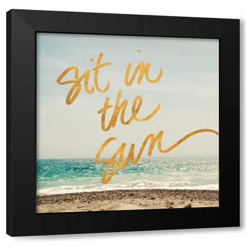 Ready for the Beach I Black Modern Wood Framed Art Print with Double Matting by Gardner, Sarah