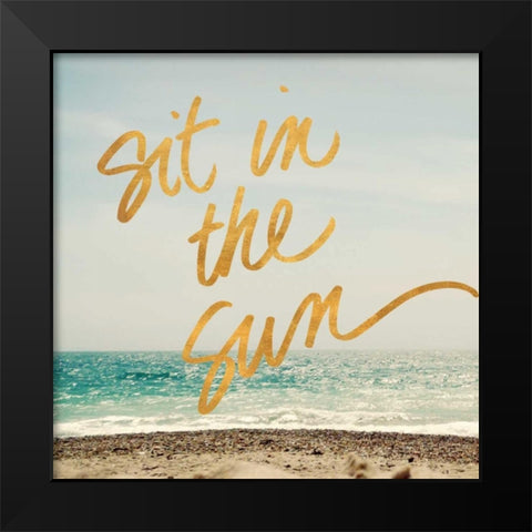 Ready for the Beach I Black Modern Wood Framed Art Print by Gardner, Sarah