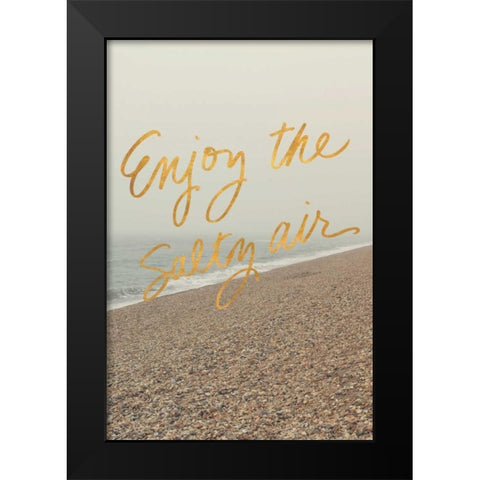 Enjoy the Salty Air Black Modern Wood Framed Art Print by Gardner, Sarah