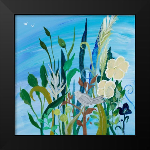 Awaiting Song I Black Modern Wood Framed Art Print by Maria, Robin