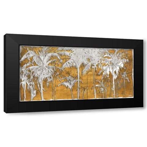 Luxe Palms III Black Modern Wood Framed Art Print with Double Matting by Pinto, Patricia