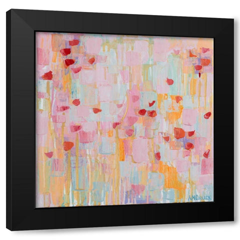 Flutter Kisses I Black Modern Wood Framed Art Print with Double Matting by Coolick, Ann Marie