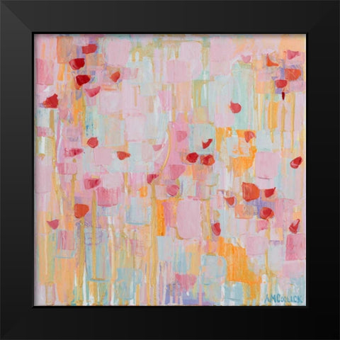 Flutter Kisses I Black Modern Wood Framed Art Print by Coolick, Ann Marie