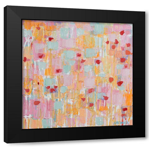 Flutter Kisses II Black Modern Wood Framed Art Print by Coolick, Ann Marie