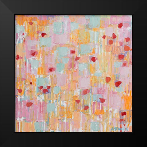 Flutter Kisses II Black Modern Wood Framed Art Print by Coolick, Ann Marie