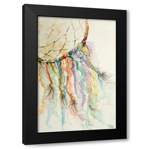 Dream Catcher I Black Modern Wood Framed Art Print with Double Matting by Pinto, Patricia