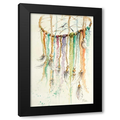 Dream Catcher II Black Modern Wood Framed Art Print by Pinto, Patricia