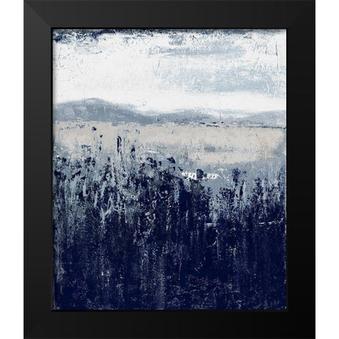 Indigo Contemporary I Black Modern Wood Framed Art Print by Pinto, Patricia