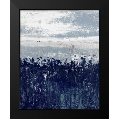 Indigo Contemporary II Black Modern Wood Framed Art Print by Pinto, Patricia