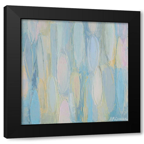 Drops Of Neutrality Black Modern Wood Framed Art Print by Coolick, Ann Marie