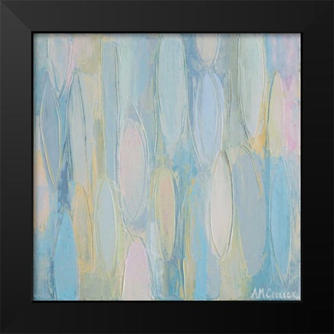 Drops Of Neutrality Black Modern Wood Framed Art Print by Coolick, Ann Marie