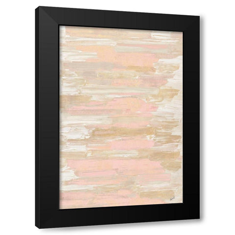 Blush Rhizome Black Modern Wood Framed Art Print by Coolick, Ann Marie