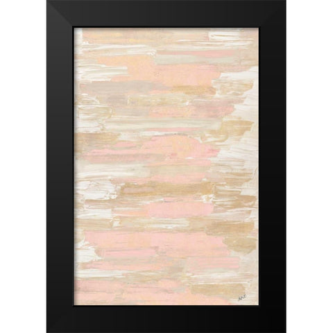Blush Rhizome Black Modern Wood Framed Art Print by Coolick, Ann Marie