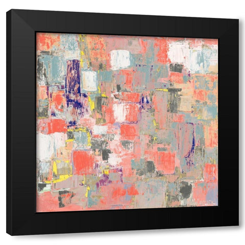 Coral Coterie Black Modern Wood Framed Art Print with Double Matting by Coolick, Ann Marie
