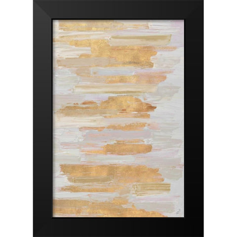 Gold Rhizome Black Modern Wood Framed Art Print by Coolick, Ann Marie