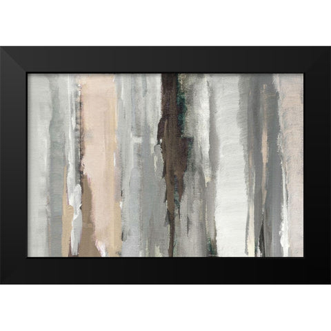 Neutral Splendid Sky Abstract Black Modern Wood Framed Art Print by Loreth, Lanie