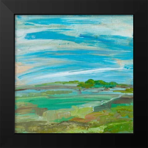 My Land I Black Modern Wood Framed Art Print by Maria, Robin