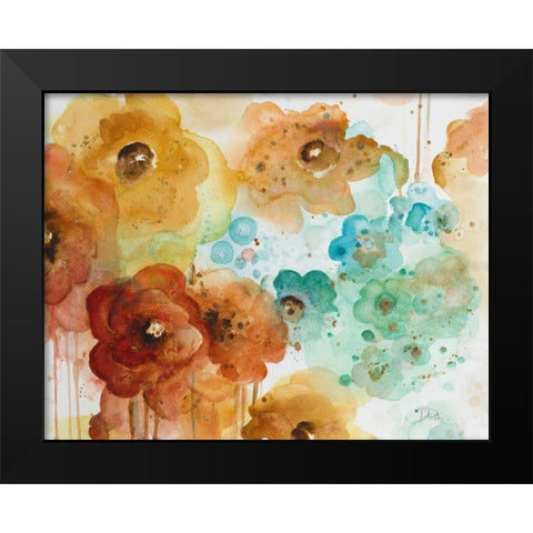 Mis Flores I Black Modern Wood Framed Art Print by Pinto, Patricia