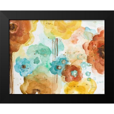 Mis Flores II Black Modern Wood Framed Art Print by Pinto, Patricia