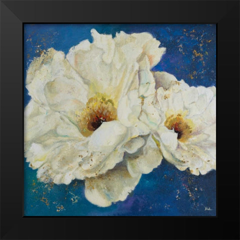 Zuzu Peony II Black Modern Wood Framed Art Print by Pinto, Patricia