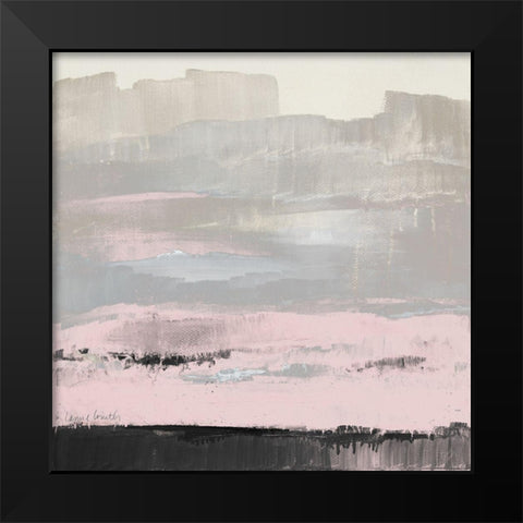In the Distance (Pink) Black Modern Wood Framed Art Print by Loreth, Lanie