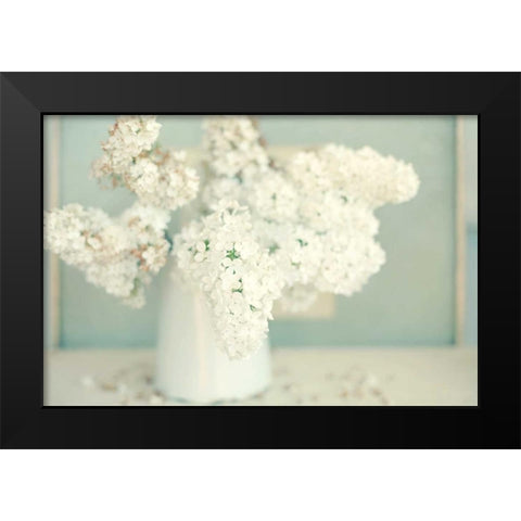 Gorgeous Whites Black Modern Wood Framed Art Print by Gardner, Sarah