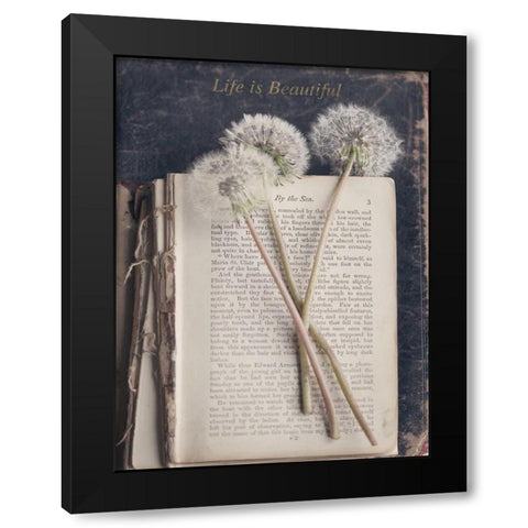 Life is Beautiful Black Modern Wood Framed Art Print with Double Matting by Gardner, Sarah