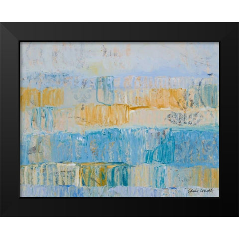 Beachside Black Modern Wood Framed Art Print by Loreth, Lanie