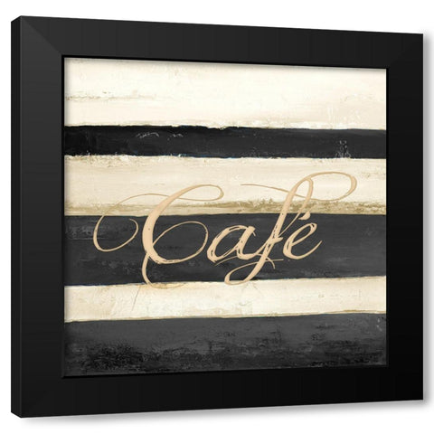 Cafe Black Modern Wood Framed Art Print by Pinto, Patricia
