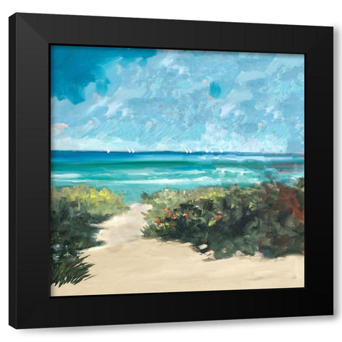 Oceanside I Black Modern Wood Framed Art Print with Double Matting by Slivka, Jane