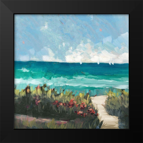 Oceanside II Black Modern Wood Framed Art Print by Slivka, Jane