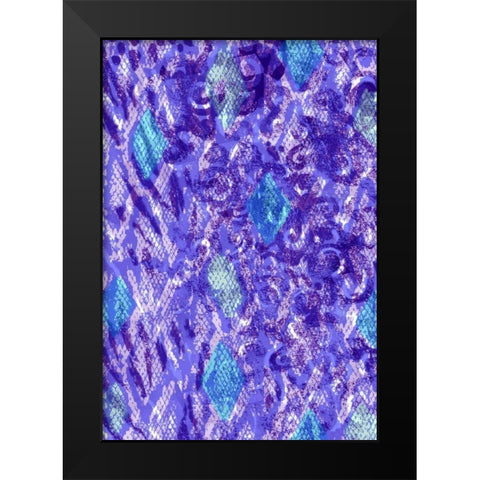 Snake Skin II Black Modern Wood Framed Art Print by Biscardi, Nicholas