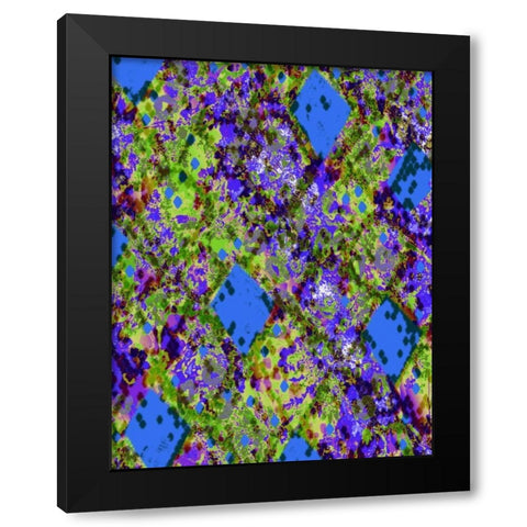 Snake Skin III Black Modern Wood Framed Art Print with Double Matting by Biscardi, Nicholas