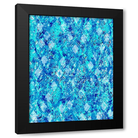 Snake Skin IV Black Modern Wood Framed Art Print by Biscardi, Nicholas