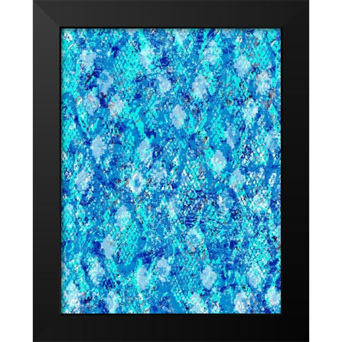 Snake Skin IV Black Modern Wood Framed Art Print by Biscardi, Nicholas