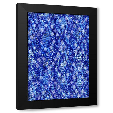 Snake Skin I Black Modern Wood Framed Art Print by Biscardi, Nicholas