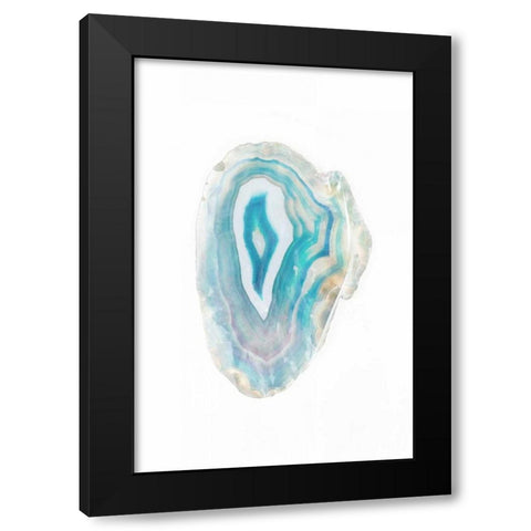 Watercolor Agate I Black Modern Wood Framed Art Print by Bryant, Susan