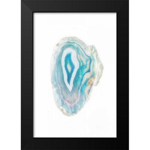 Watercolor Agate I Black Modern Wood Framed Art Print by Bryant, Susan
