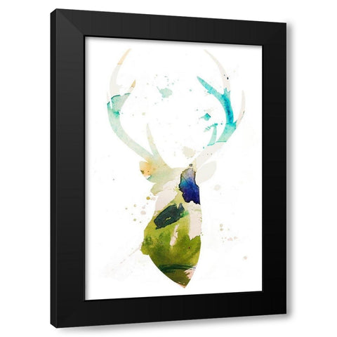 Youthful Deer I Black Modern Wood Framed Art Print by Bryant, Susan